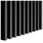 Lamele ścienne - czarny mat [16x30]