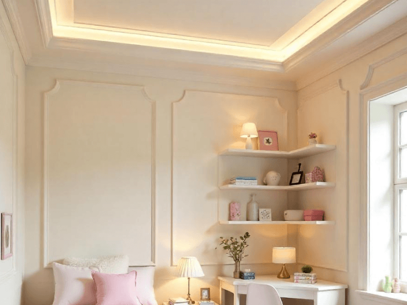 Oświetlenie i sztukateria