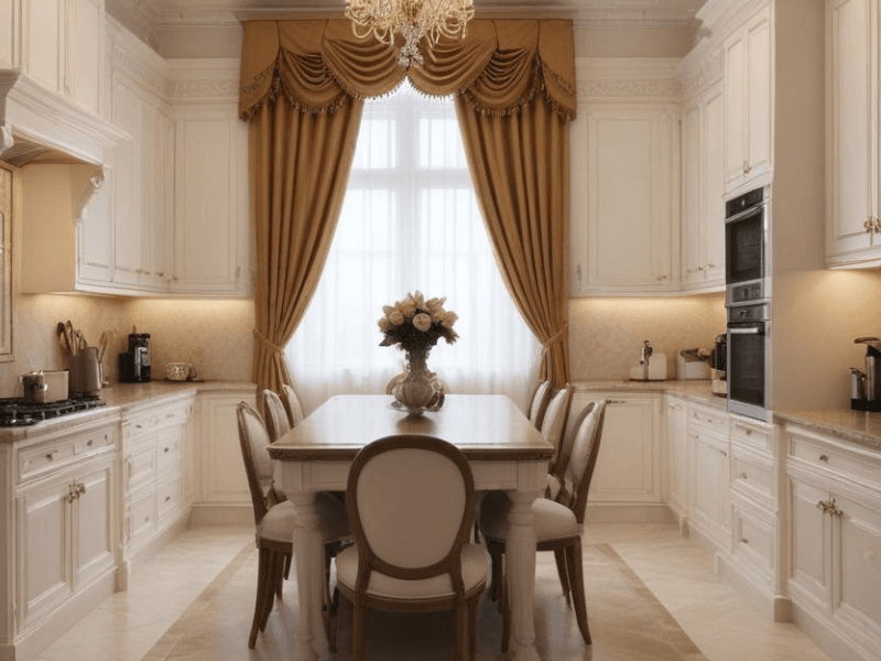 Klasyczna sztukateria w kuchni 